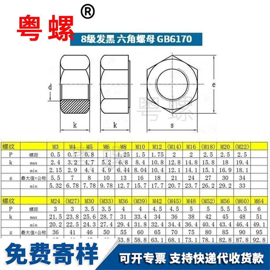 生產高強度怒江六角螺帽細牙