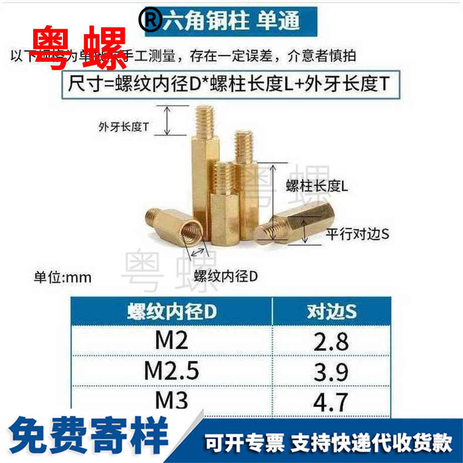 批發六角黑河銅柱螺絲