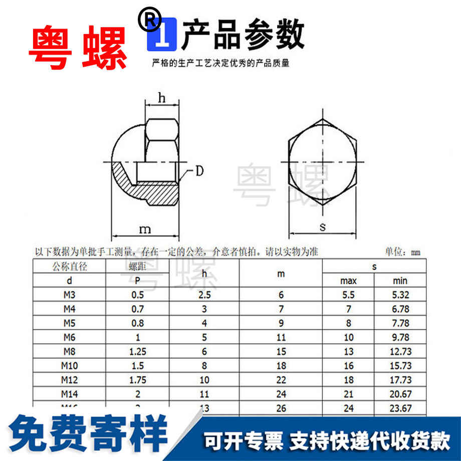 加工黑色邯鄲蓋形螺母
